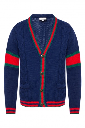 'web' cardigan, zdjęcie 1 'web' cardigan od Gucci
